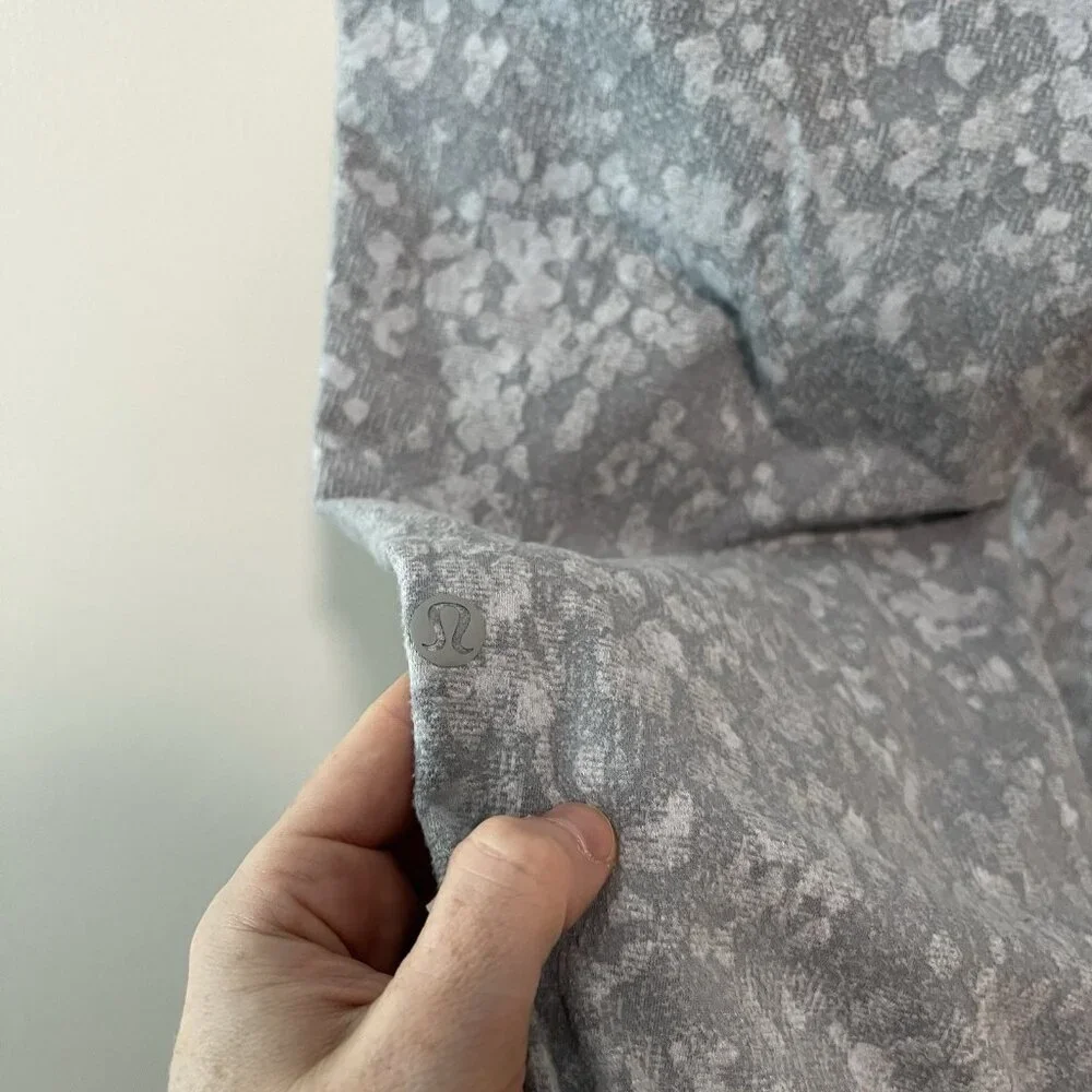 Lululemon‎ Ready to Rulu Jogger Crop Speckle Spritz Jacquard Rhino Grey Silver